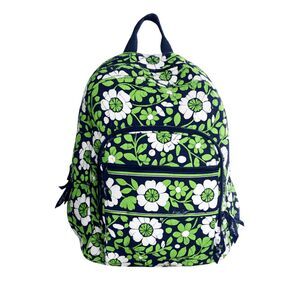 VERA BRADLEY 2015 RETIRED LUCKY YOU PATTERN CAMPUS QUILTED COTTON BACKPACK